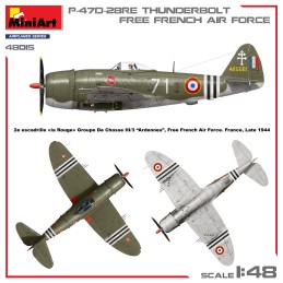 REPUBLIC P-47 D-28RE THUNDERBOLT "Free French Air Force" -Escala 1/48- MiniArt 48015