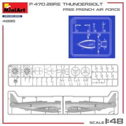 REPUBLIC P-47 D-28RE THUNDERBOLT "Free French Air Force" -Escala 1/48- MiniArt 48015