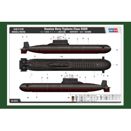 SUBMARINO CLASS TYPHOON -Escala 1/350- Hobby Boss 83532