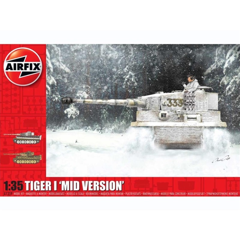 CARRO DE COMBATE SD.KFZ. 181 TIGER I E Mid -Escala 1/35- Airfix A1359