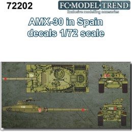 CALCAS PARA AMX-30 ESPAÑA - ESCALA 1/72 - FC MODELTIPS 72202
