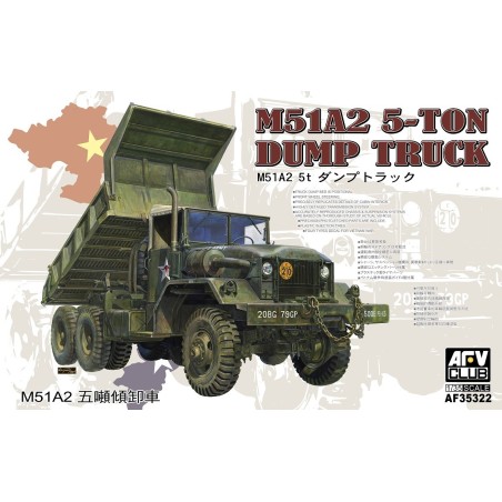 CAMION M-51 A2 (5 ton) Dumper -Escala 1/35- AFV Club AF35322