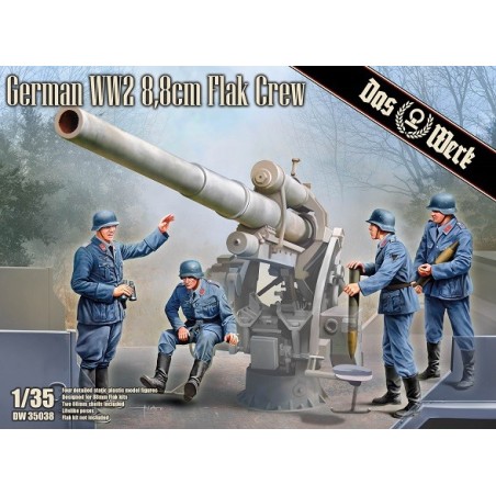 DOTACION ANTIAEREA FLAK 36/37 (88 mm) -Escala 1/35- Das Werk DW35038