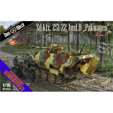 BLINDADO Sd.Kfz. 251/22 PAKWAGEN -Escala 1/16- Das Werk DW16022