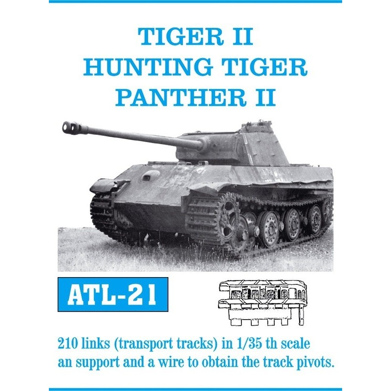 SET ORUGAS TRANSPORTE PANTHER II / TIGER II / HUNTING TIGER -Escala 1/35- Fruilmodel ATL-021