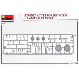 ACCESORIOS DE CALLE & LAMPARAS -Escala 1/35- MiniArt Model 35639