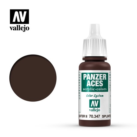 PINTURA ACRILICA CAMUFLAJE SPLINTER MARRON 17 ml Panzer Aces 347