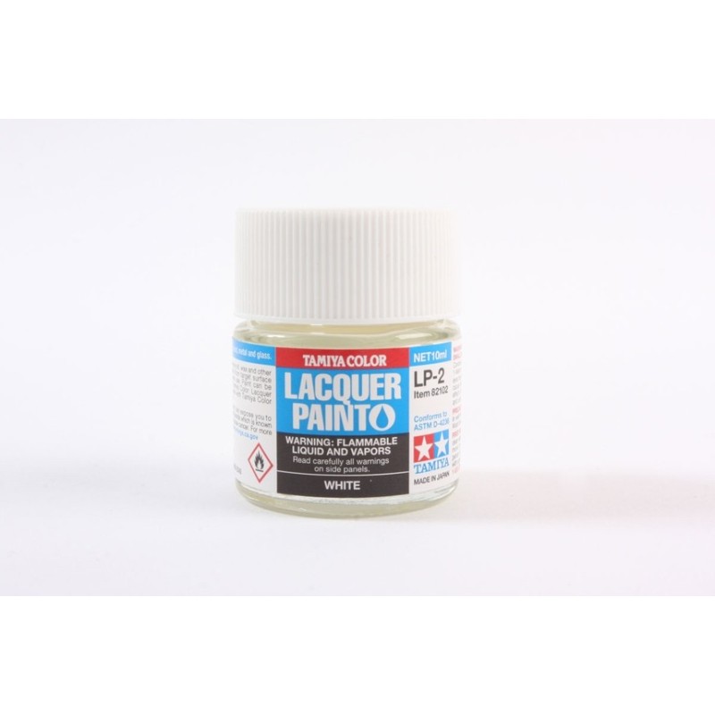 PINTURA LACA BLANCO BRILLANTE LP-02 10 ml - Tamiya 82102