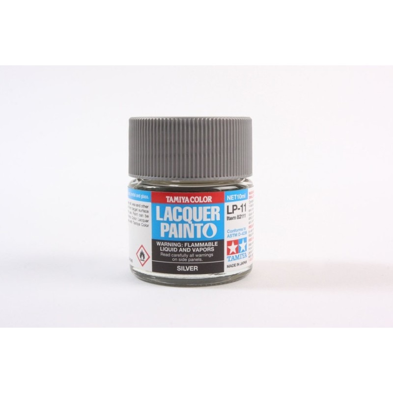 PINTURA LACA PLATA BRILLANTE LP-11 10 ml - Tamiya 82111