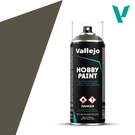 SPRAY HOBBY PAINT VERDE OLIVA 400ml  ACRILICOS VALLEJO 28003