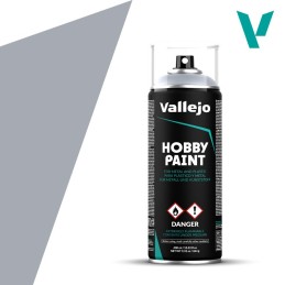 SPRAY HOBBY PAINT PLATA 400ml  ACRILICOS VALLEJO 28021