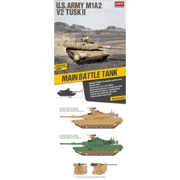 CARRO DE COMBATE M-1 A2 V2 Tusk II ABRAMS -Escala 1/35- Academy 13504