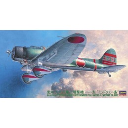 AICHI D3A1 Type 99 (VAL) Model 11 "Midway Island" -Escala 1/48- Hasegawa JT56