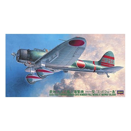 AICHI D3A1 Type 99 (VAL) Model 11 "Midway Island" -Escala 1/48- Hasegawa JT56