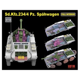 VEHICULO BLINDADO Sd.Kfz.234/4 & CAÑON ANTICARRO PAK-40 (75 mm) -Escala 1/35- Rye Field Model RFM5118