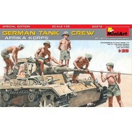 TRIPULACION DE CARROS AFRICA KORPS -Escala 1/35 - MiniArt 35278