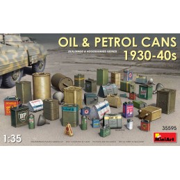 LATAS DE ACEITE & COMBUSTIBLE AÑOS 30 - 40 -Escala 1/35- MiniArt 35595