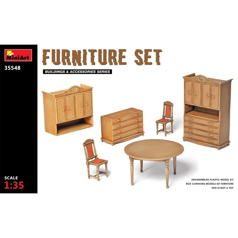 SET DE MUEBLES MADERA -Escala 1/35- MiniArt 35548