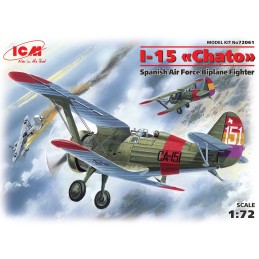 POLIKARPOV I-15 CHATO (España) -Escala 1/72 - ICM 72061