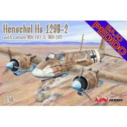 HENSCHEL Hs-129 B-2 & Cañon MK 101 & MK103 -Escala 1/48-  MN-Hobby  48MN002