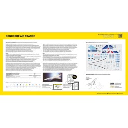 AEROSPATIALE / BAC CONCORDE (AIR FRANCE) -Escala 1/72- Heller 80469