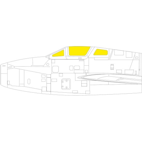 MASCARAS CABINA F-84 F -Escala 1/48- Eduard EX790