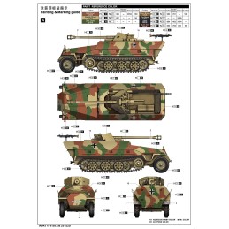 SEMIORUGA SD.KFZ. 251/22 Ausf.D y PAK-40 75 mm -Escala 1/16- Trumpeter 00943