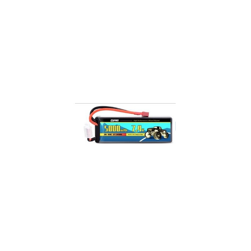 BATERIA LIPO 7.4V 5000MAH 50C CONECTOR DEAN