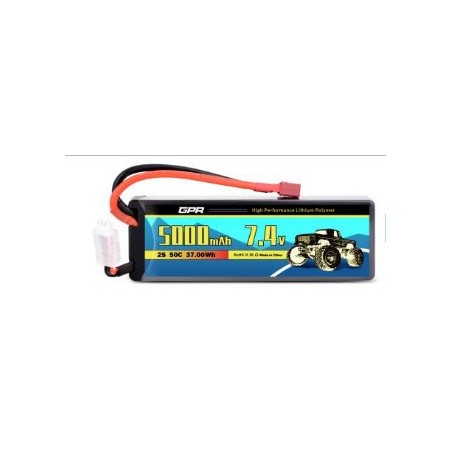 BATERIA LIPO 7.4V 5000MAH 50C CONECTOR DEAN