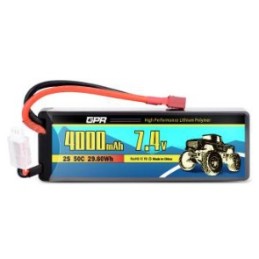 BATERIA LIPO 7.4V 4000MAH 50C CONECTOR DEAN