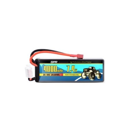 BATERIA LIPO 7.4V 4000MAH 50C CONECTOR DEAN