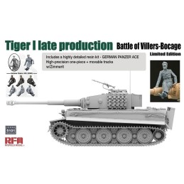 CARRO DE COMBATE SD.KFZ. 181 TIGER I E (LATE) "Villers-Bocage" -Escala 1/35- RyeField Model 5101