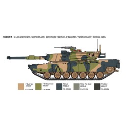 CARRO DE COMBATE M-1 A1 ABRAMS -Escala 1/35- Italeri 6596