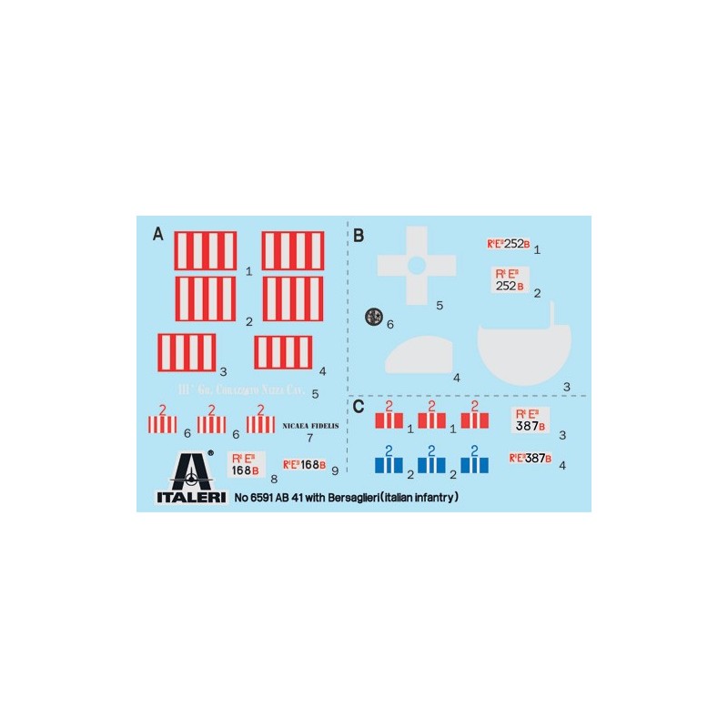 VEHICULO BLINDADO AB-41 (20 mm) & BERSAGLIERI -Escala 1/35- Italeri 6591