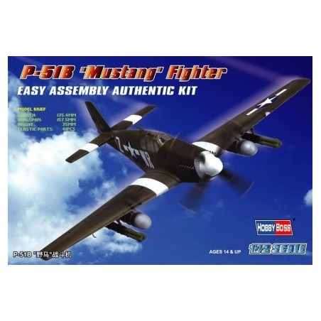 NORTH AMERICAN P-51 B MUSTANG -Escala 1/72- Hobby Boss 80242