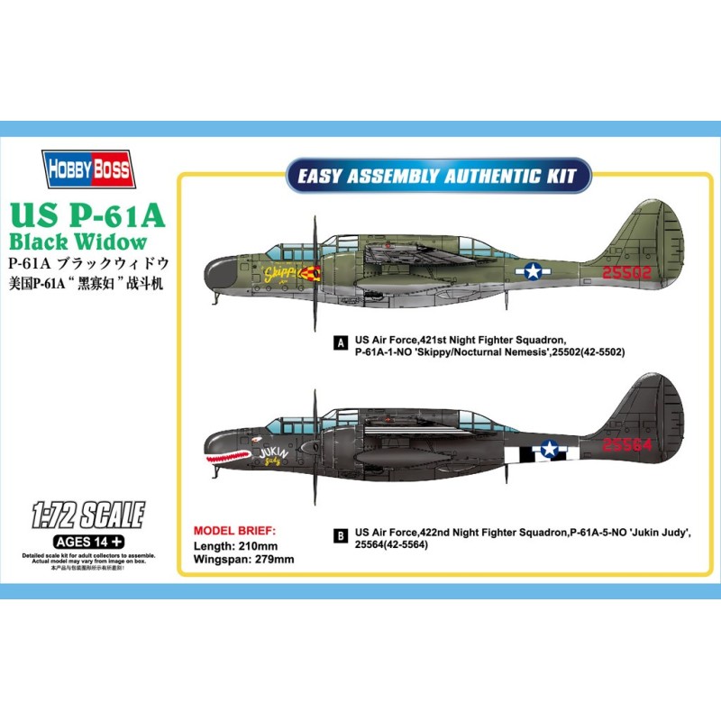 NORTHORP P-61 A BLACK WIDOW -Escala 1/48- Hobby Boss 87261