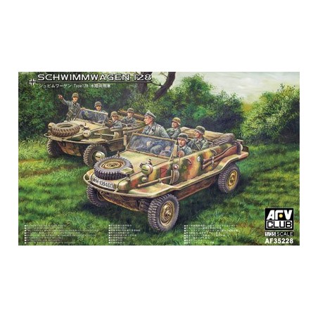 VEHICULO TODOTERRENO Pkw.K2 Type 128 Schwimmwagen -Escala 1/35- AFV Club AF35228