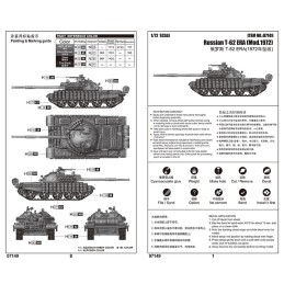 CARRO DE COMBATE T-62 ERA (Mod. 1972) -Escala 1/72- Trumpeter 07149