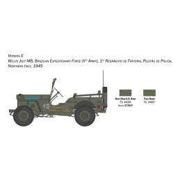 WILLYS JEEP MB 80 ANIVERSARIO - ESCALA 1/24 - ITALERI 3635