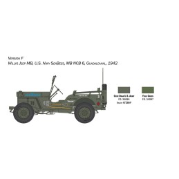 WILLYS JEEP MB 80 ANIVERSARIO - ESCALA 1/24 - ITALERI 3635