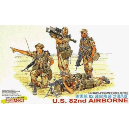 Desert Storm: PARACAIDISTAS U.S. 82 Div. & MISIL "STINGER" -Escala 1/35- Dragon 3006