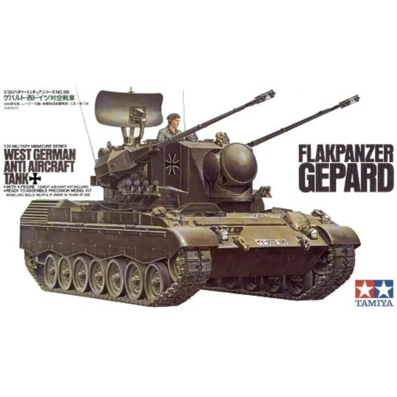 CARRO AA FLAKPANZER GEPARD ESCALA 1/35 - TAMIYA 35099