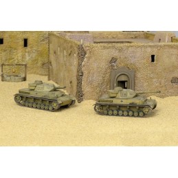 CARRO DE COMBATE PANZER IV Ausf. F1/F2 (2 unidades - Fast assembly) -Escala 1/72- Italeri 7514