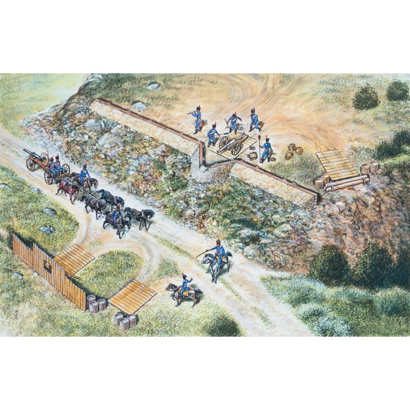 POSICION ARTILLERIA FRANCESA (Guerras Napoleonicas) -Escala 1/72- Italeri 6030