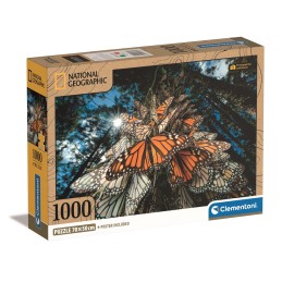 PUZZLE 1000 Pzas. National Geographic: MARIPOSAS MONARCA - Clementoni 39732