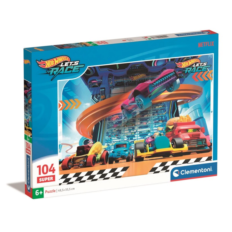 PUZZLE 104 Pzas. SUPER HOTWHEELS 2 - Clementoni 25777