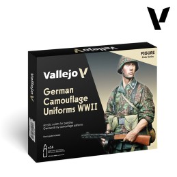 SET PINTURAS GERMAN CAMOUFLAGE UNIFORMS WWII - 16 BOTES - VALLEJO 70261