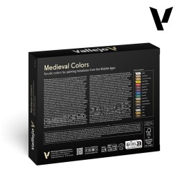 SET PINTURAS COLORES MEDIEVALES 16 BOTES - VALLEJO 70142