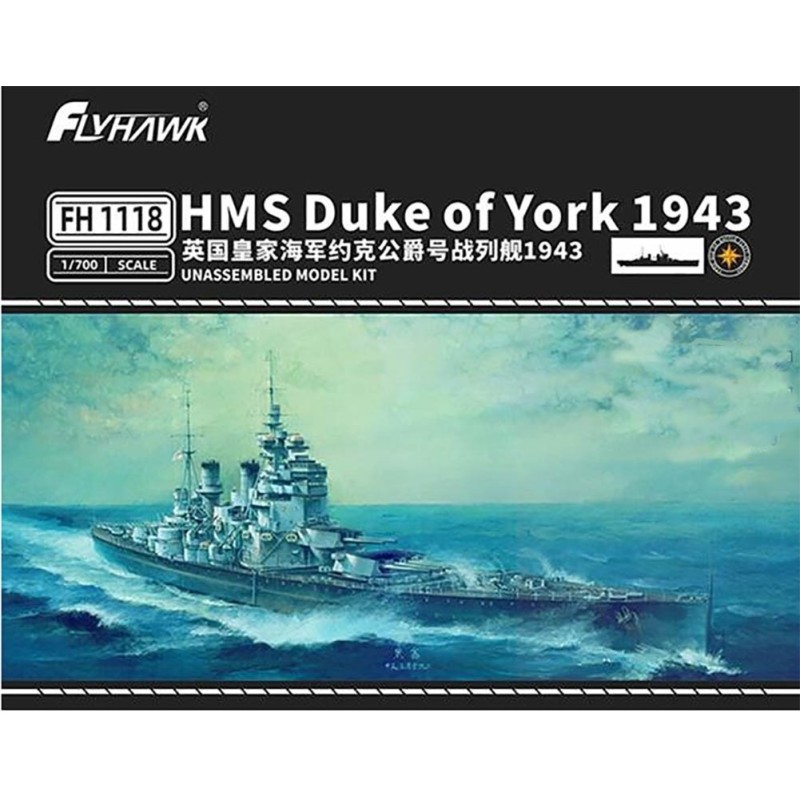 HMS DUKE OF YORK 1943 - ESCALA 1/700 - FLYHAWK 1118