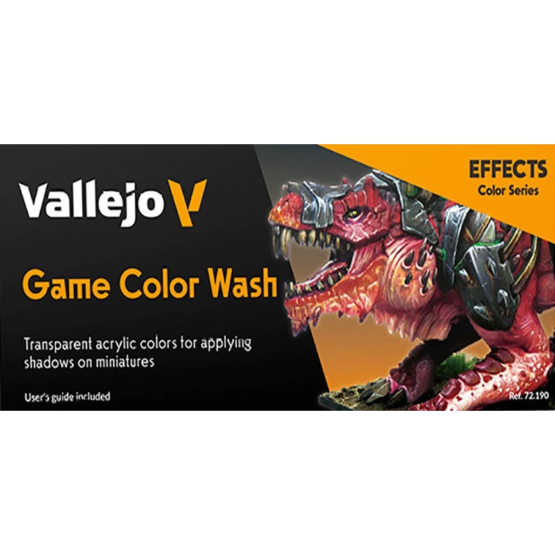 SET 8  PINTURAS 18ml EFFECTS GAME COLOR WASH